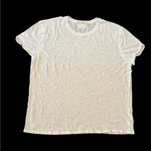 T Shirt White Crew Neck T-Shirt We the People Small